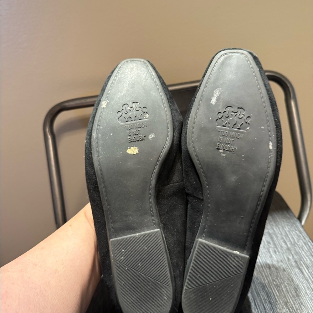 Beverly Feldman Vintage Frankie and Baby Suede Multicolor Beaded Loafers - Picture 13 of 15